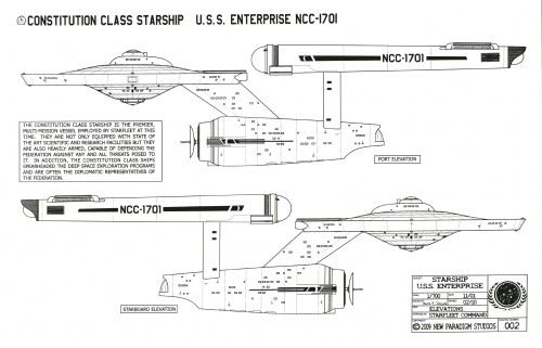 USS Enterprise NCC-1701, cliccare per ingrandire